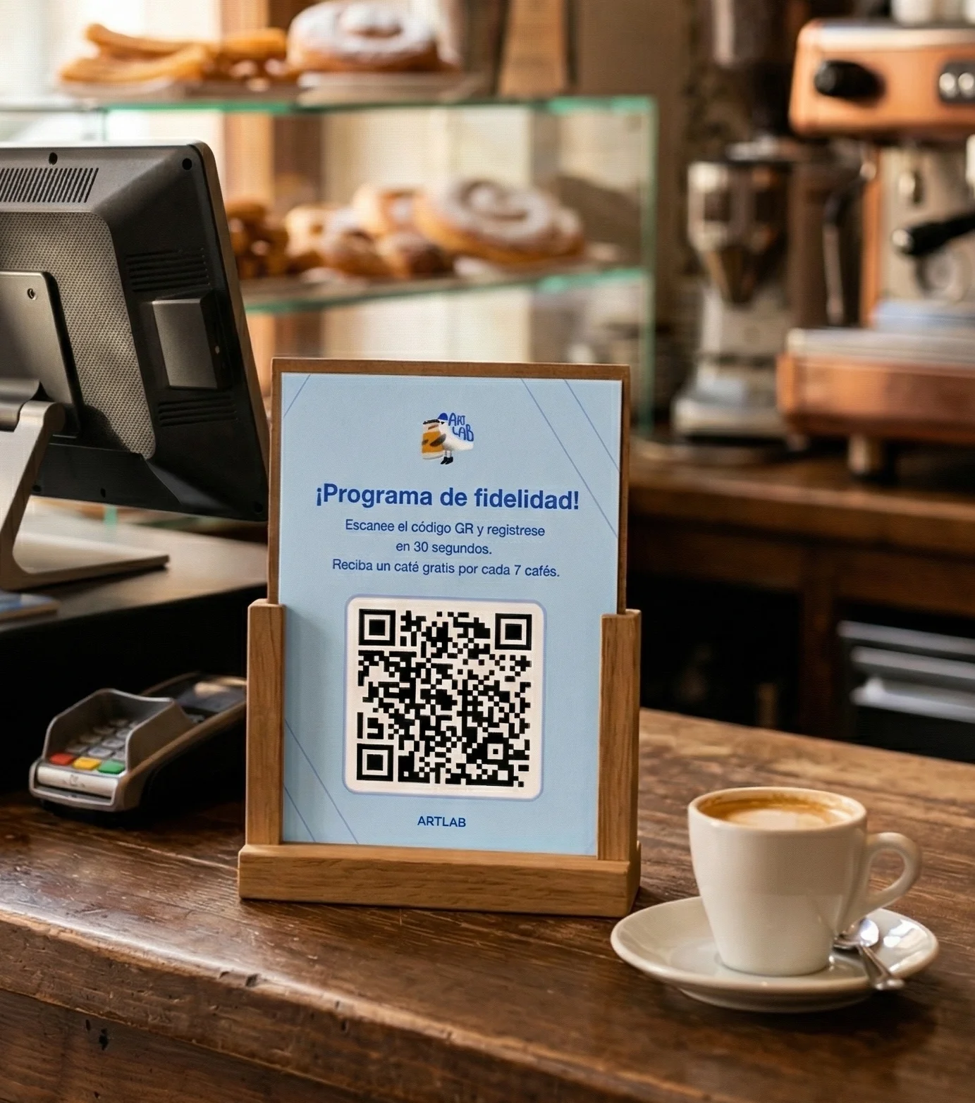 Coloca un flyer en tu tienda